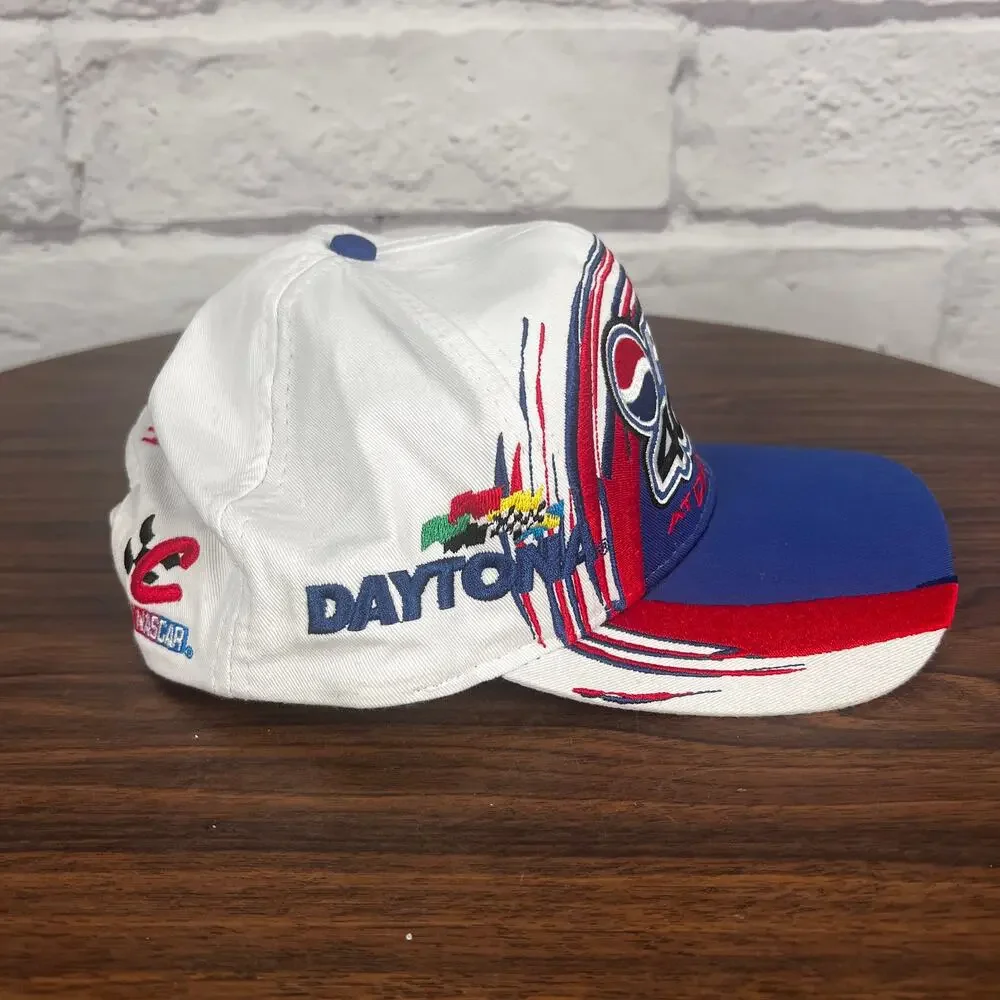Chase Authentics Mens OS Vintage Y2K Streetwear 1999 Pepsi 400 Hat With Pin
